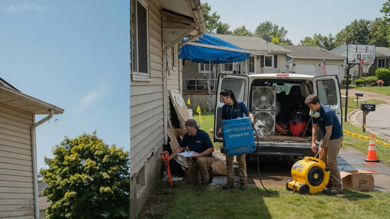 Ceiling Leak Cleanup in Neenah, WI near me