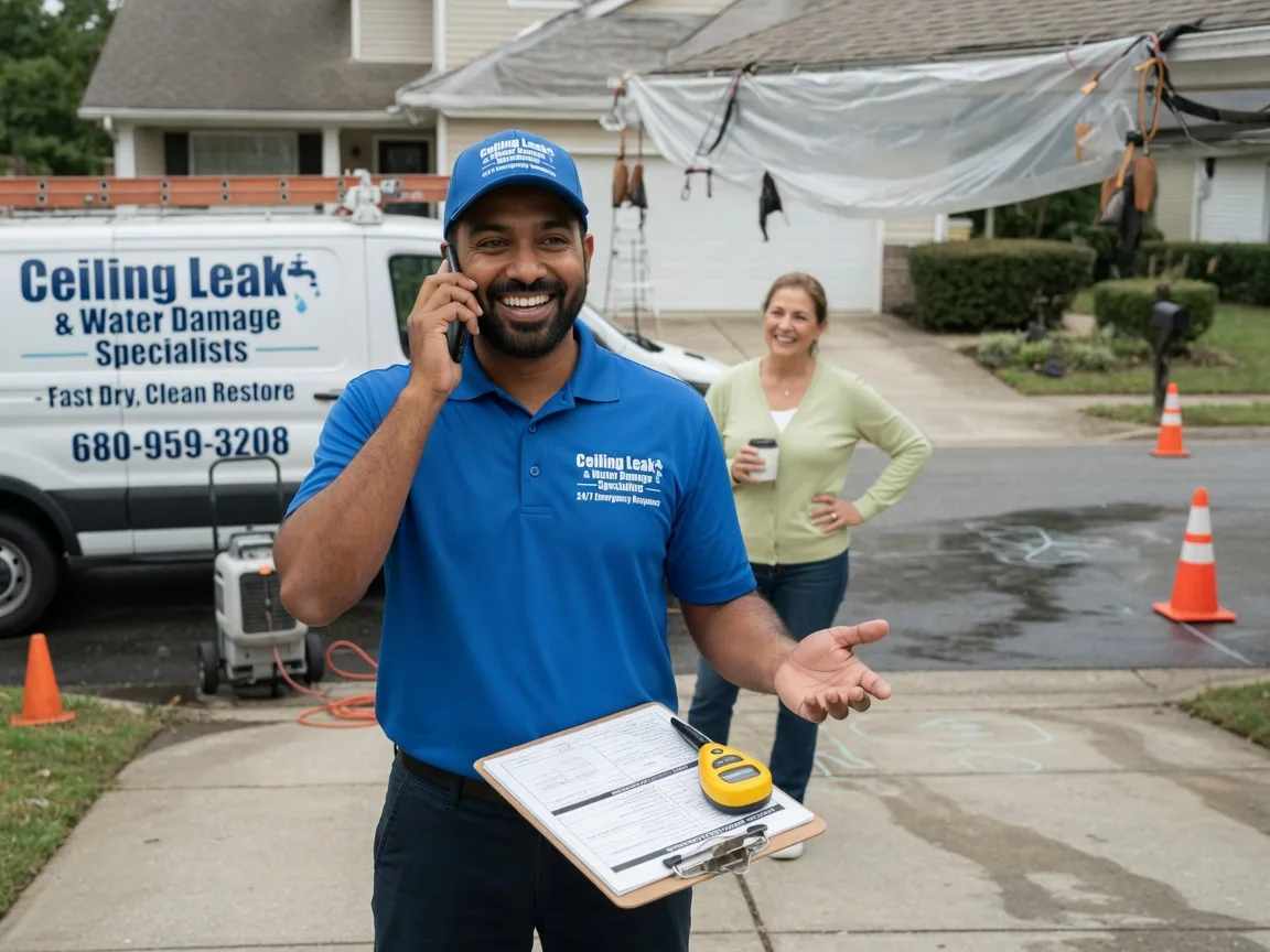 Ceiling Leak Cleanup Neenah, WI FAQs